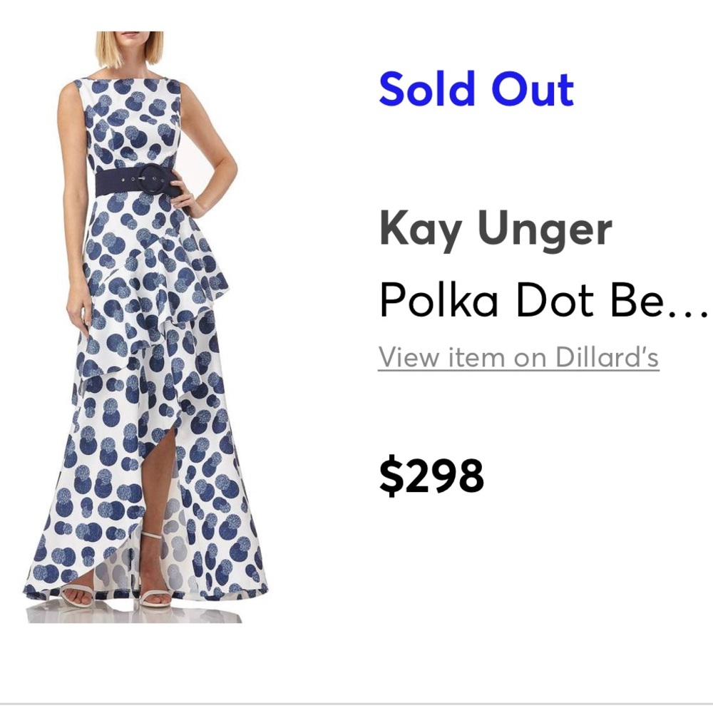Polka dot floor length dress!